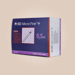 BD Fine Insulin Syringe | 30G 8mm Micro-Fine Needle (100 Units/mL)